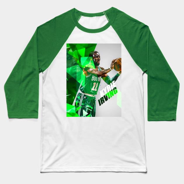 Masked Kyrie - Polygon Baseball T-Shirt by asGraphics